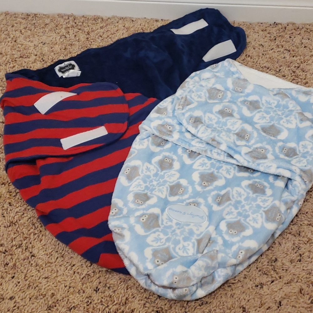 Velcro swaddle blankets